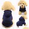 Abbigliamento per cani Dhs Stock Vestiti per animali domestici per cani di piccola taglia Abbigliamento Cappotto caldo Cucciolo Vestito Grandi felpe con cappuccio Chihuahua Fy3690 C0417 Consegna di goccia Dhbah