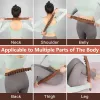 Relaxation Wood Therapy Lymphatic Drainage Massage Roller Stick Tools, Fascia Blaster Stoh Cellulite Massager for Neck Back Waist Leg