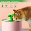 Принадлежности 1л 1,5л автоматический фонтанчик для воды для кошек электрический керамический диспенсер для воды для домашних животных фильтр для собак поилка для питья для домашних животных с бесшумным насосом