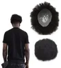 Afro Curly Herren Toupet Voll Pu Curly Toupee Für Männer 8x10 Zoll Dünne Haut Haarteile Ersatzsysteme Indisches Remy Menschenhaar Herren5395383