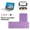 Keyboards Mini Bluetooth Foldable Keyboard Portable Folding Wireless Keypad For IOS/Android/Windows Tablet Mobile Phone Candy Keyboard