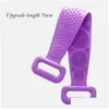 Autres fournitures de toilette de bain 2 en 1 Magic Body Sile Brosses Serviettes Brosse Ceinture Exfoliant Back Wash Peau Ménage Propre Douche Drop Dhhgi