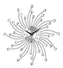 Xd3d grande relógio de parede metal cristal moderna decoração para casa relógios silenciosos para sala estar office8321031