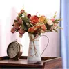 Vases Heart Shaped Flower Arrangement Home Decor Vase Bouquet Galvanized Forniture Container Pot Iron Plant