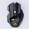 Möss Ryra BluetoothUSB Dual Model Mouse 7 Knappar Trådlös RGB -laddningsbar Mute 2.4G 3200DPI Antiskid Gaming Mouse för bärbar dator PC