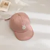 Bonés de bola ajustável bebê boné de beisebol verão criança dos desenhos animados urso leão bordado bonito chapéus de sol crianças algodão bonnet snapback chapéu