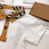 Luksusowy projektant ubrania dziecięce plisowane koronkowe mankiety sukienka dziewczęta Rozmiar 59-90 cm Wysokiej jakości litera drukowana lapka sukienka Check Dziecko spódnica czerwca
