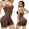 GUUDIA Upgrade Fabric Bodysuit Shapers Spandex Compress Elastic Body Shaper Suits Open Crotch Compression Smooth Shapewear 240220