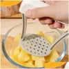 Fruktgrönsaksverktyg Manual Potato Masher Plastic Pressed Smasher Portable Kitchen Tool For Babies Food Gadgets AU24 Drop Deliver DHHMP