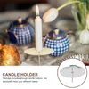 Candle Holders 20 Pcs Holder Dining Table Decor Tea Light Creative Nails Iron Butter Lamp Dinner Party Fixing