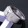 14k / 18k Moissanite Mens Gold Ring 1ct d Vvs Moissanite Diamonds Gold Engagement Ring with Certificate