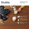 Ferramentas Keurig KLatte Café KCup de dose única com bocal de leite, máquina de café com leite, preto