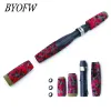 Rods BYOFW 1 Set Spinning Red Camouflage Fishing Rod Handle Split EVA Grip With IPS Similar Type Reel Seat Pole Building Replacement