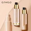 Otwoo Professional Liquid Foundation Full täckning smink concealer blekning fuktighetskräm oljekontroll vattentät bas makeup 240220