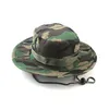 Nuovi cappelli a secchiello Outdoor Jungle Military Camouflage Bob Camo Bonnie Hat Pesca Camping Barbecue Cotton Mountain Climbing Hat Q0811249O