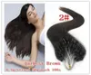 16Quot24quot 500s 05g S 2 ciemnobrązowy pętlowe Pierścień Pierścień Hair Extension100 Remy Brazilian Human Hair Extensy DHL SHP1396574