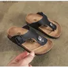 Chinelos sandálias design simples meninas meninos cortiça antiderrapante crianças sapatos confortáveis crianças estudantes casualh2434