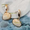 Stud Factory 2024 Trend New Natural Pearl Shell Cool Wind Super Fairy Personality Fashion Earrings Orecchini Luxury Designer Earrings Jewelry