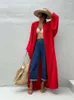 Casual Kleider 2024 Solide Langarm Selbst Gürtel Kimono Kleid Plus Größe Frauen Elastische Taille Lose Schlitz Strand A1247