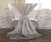 جديد Arrvail 20 Beige Chair Sashes لحضور حفل زفاف الحفلات ديكور كرسي أفكار الزفاف Sash Chiffon9377817