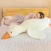Большой размер Белый гусь плюшевая игрушка Kawaii огромная утка подушка для сна мягкая мягкая кукла подарок на день рождения для девочки 240223