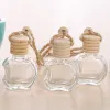 Bottle 10pcs Car Hanging Glass Bottle Empty Perfume Aromatherapy Dispenser Refillable Essential Oils Diffuser Air Fresher Pendant X7xd