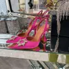 أحذية زفاف أمينة مواددي 7 سم 10 سم Begum Bowknot Butterfly PVC مضخات عالية الكعب