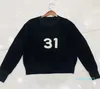 Women039s Pullover Heavy Letter Nail Bead Embroidery Knit Jumper Sweater Fall Winter 22Ss New Women Loose White Black