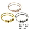 Cluster Rings Anxiety Ring Four Beads Micro Slide For Women Spinner Fidgets Rotate Freely Spinning Anti Stress Accessories Jewelry Gifts