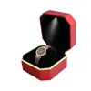 Gift Wrap 1pcs Premium Watch Storage Box With LED Display Exquisite Valentine's Day