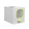 Boxes High Capacity Cat Litter Box, Enclosed Toilet with a Spoon, Anti Splashing, Potty with Lid