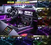 Nieuwe auto LED-strip licht muziek RGB neon-accentverlichting 5 in 1 met 6 meter23622 inch interieur sfeer striplamp2970578