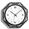 Wall Clocks Modern Acrylic Black And White Transparent Clock Home Decoration Study Office Bedroom Living Room Decor Fashion Watches