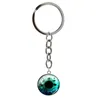 Keychains Animals Eyes Mysterious Animal Eyeball Key Rings Glass Cabochons Vintage Jewelry For Men Car Sell