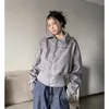 Giacche da donna HOUZHOU Giacca corta vintage grigia da donna Harajuku giapponese Y2k bomber oversize crop streetwear moda coreana estetica