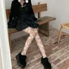 Women Socks Style Pantyhose Gothic Hole Bodystockings Sexig riven rem lolita lår knä trasiga flicka höga tights