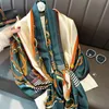 Exquisite design classic letter 100% silk scarf for women lady chic unique nice quality soft headband scarves size 180*90cm