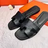 Slippers Designer Oran Sandals for women Slides female summer fashion outside wear style net tourism beach a word orans leather sandals Fast Shipping