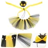 Vêtements pour chiens Costumes de chapeau d'abeille Halloween Cosplay chiot pour petits chiens élégant maille vêtements pour animaux de compagnie