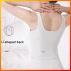 Camisas activas con logo Mujer Camiseta deportiva de tirantes Tirantes anchos para el hombro Gimnasio Yoga Sling Secado rápido Transpirable Ocio Ejercicio al aire libre Cultivo