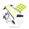 Soccer Football Speed Rungs Agility Ladder Footwork Training Resistance Parachute Agility Training Set for Running Training 240226