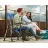 Chaise d'extérieur à bascule bleue pour adulte Camp Furniture Roadtrip