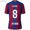 Maillots de football Lewandowski 23 24 Ferran S Pedri Gavi Joao Felix Cancelo Raphinha 2023 2024 F. De Jong Dest Camisetas Maillot de football MenH240308