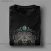 Camisetas para hombres Forest Lord Valhalla Son Of Odin Camiseta de mitología nórdica para hombres Camiseta 100% algodón Camisetas de manga corta Camisetas gráficas L240304