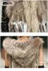 Fur HSPL Women Spring Hooded Knitted Real Fur Vest Hotsale Knitted short rabbit fur gilet with hood with raccoon fur trim for women