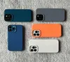 Étuis de téléphone portable Étui en silicone de protection d'objectif d'appareil photo de couleur unie officielle pour iphone 12 13 Pro Max 13mini couverture en fourrure intégrée Ipho2340549