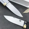 2024 Atropos Trapper Flipper Solding Knife D2 Blade Aluminium Aluminium Rękołaj taktyczne przetrwanie kemping