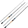 Rods Fishing Lure Pole 2 Sections For Stream 1.65m 1.8m Spinning/ Casting Rod M Power Lure Weight 530g Fishing Pole