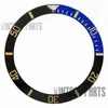 Watch Repair Kits 38mm 30.5mm White Tone Black Color Sub Ceramic Bezel Insert Fit For 007 009