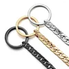 Keychains 40cm Long Key Chains Rings Metal Wallet Belt Chain Hip Hop Punk Street Keyring Unisex Anti-lost Keychain For Men Car K404